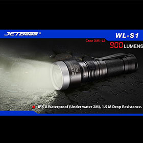 Jetbeam WL-S1 Cree XM-L2 900lm 7-Mode LED Flashlight