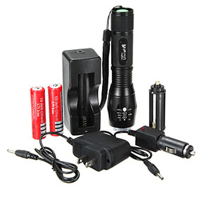 Ultrafire T6 1600LM 5 Mode Zoomable Flashlight