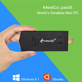 Meegopad T02 Mini PC Win8.1 Ubuntu Quad Core