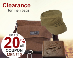 Clearance for men bags