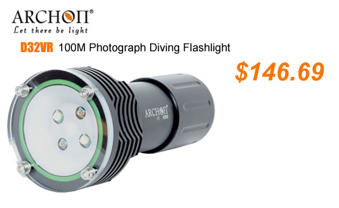 ARCHON D32VR 100M Photograph Diving Flashlight