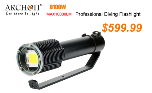 ARCHON D100W 10000LM Professional Diving Flashlight