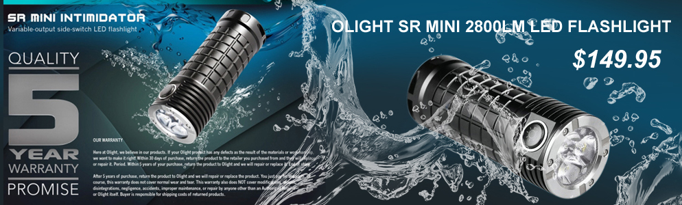Olight SR Mini 2800lm LED Flashlight