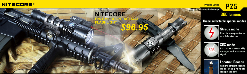 Nitecore P25 Smilodon Tactical Flashlight