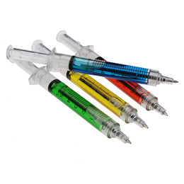 Ручка шприц, оригинальная вещь, четыре цвета в комплекте
