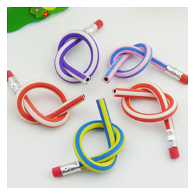 Красочные гибкие карандаши с ластиком для детей