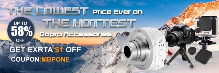 The Lowest Price Ever on the Hottest Gopro Accessories