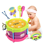 5PCS Baby Two-side Musical Drum Set