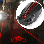 Bicycle Logo Safety Rear Light