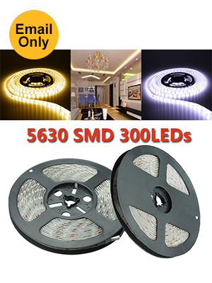 5M SMD5630 Strip Light 12V Waterproof