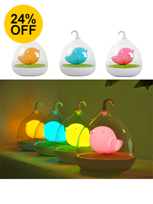 LED Birdcage Rechargeable Night Light