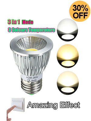 3 IN 1 8W Dimmable Bulb 85-265V