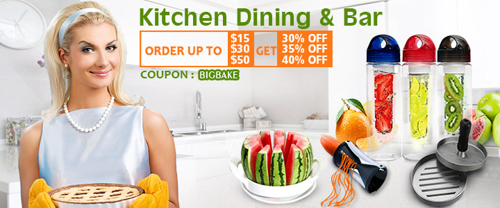 Get Up to 40% off for Kitchen Gadgets & 5 Free Cushion Gift