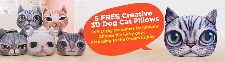 5 FREE Creative 3D Dog Cat Pillows