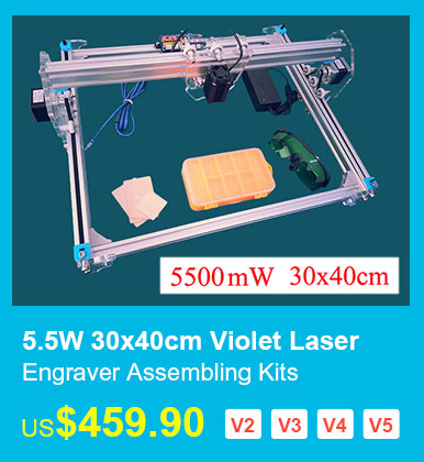5.5W 30x40cm Violet Laser Engraver Assembling Kits