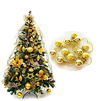 Christmas Gold Ball String Xmas Tree Decoration
