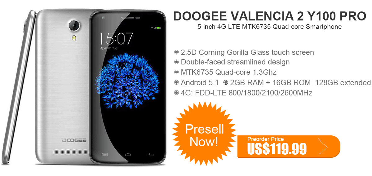 DOOGEE VALENCIA 2 Y100 Pro 4G LTE Smartphone