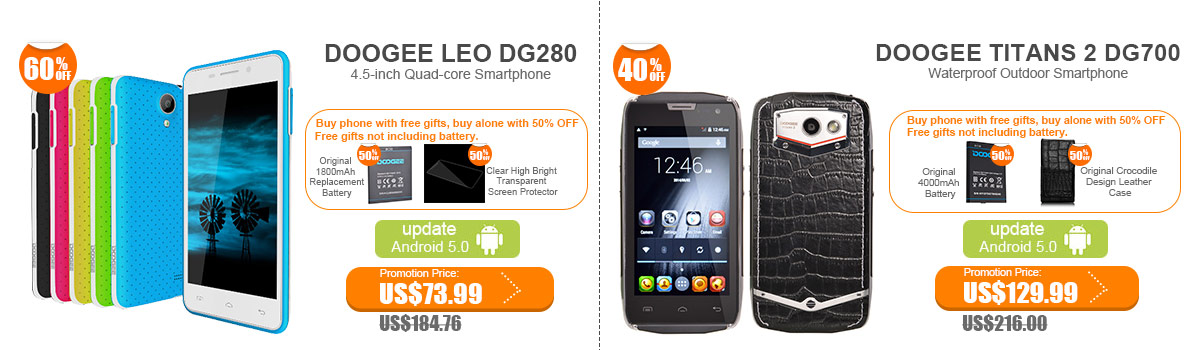 DOOGEE LEO DG280 4.5-inch Quad-core Smartphone