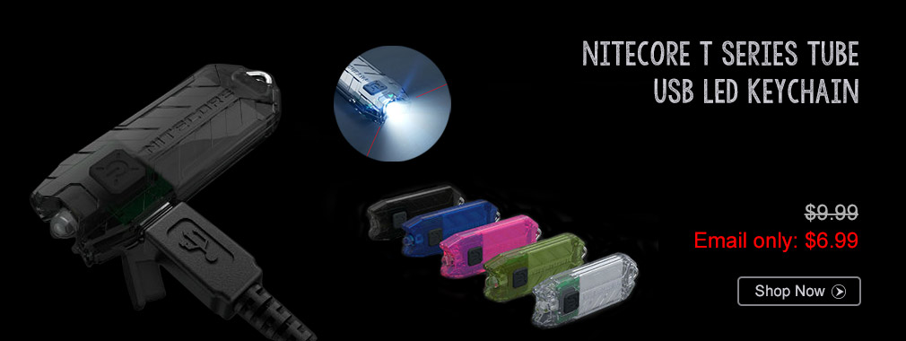 Nitecore T Series Tube USB LED Keychain