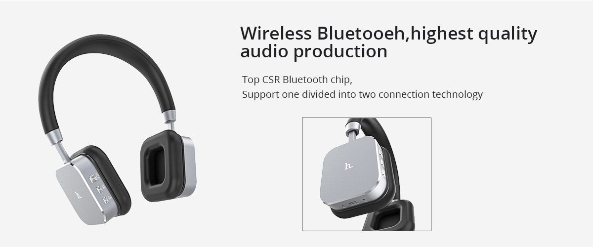 HOCO HPW01 Aluminium HIFI 3D Stereo Bluetooth V4.1+EDR Headset