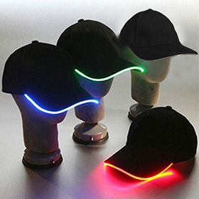 LED Glow Sports Black Cap