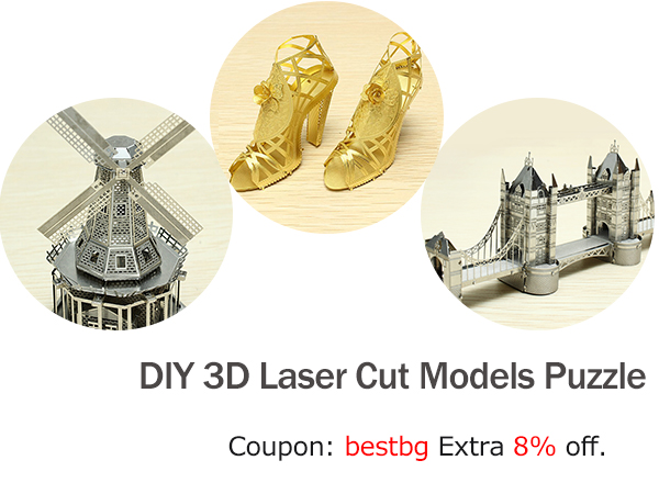 DIY 3D Laser Cut Models Puzzle