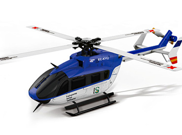 XK K124 6CH Brushless EC145 3D6G System RC Helicopter