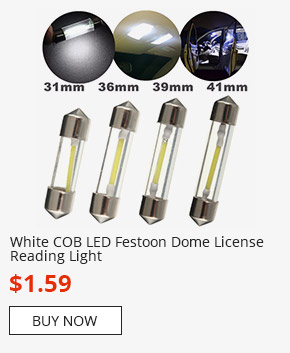 White COB LED Festoon Dome License Reading Light