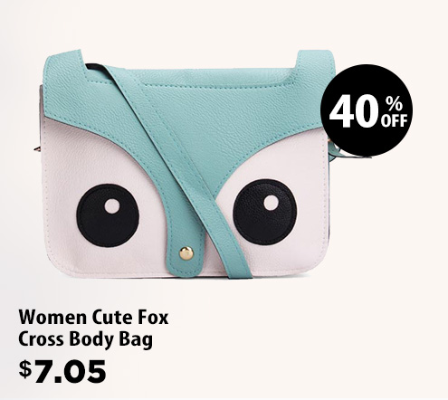 Women Cute Fox Cross Body Bag