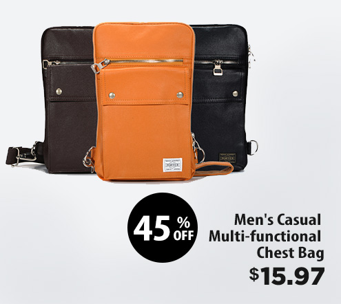 Men's Casual Multi-functional Chest Bag