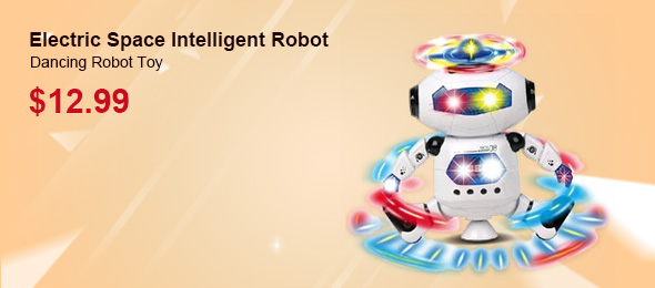 Electric Space Intelligent Robot Multicolor Dancing Robot Toy