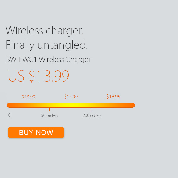 BlitzWolf BW-FWC1 Fast Charge Qi Wireless Charger