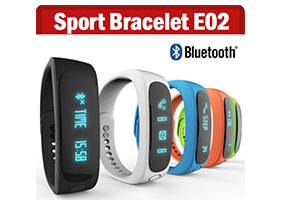 E02 Bluetooth SmartBand Fitness Sports Bracelet