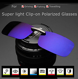 Polarized Clip On Sunglasses Night Vision Lens