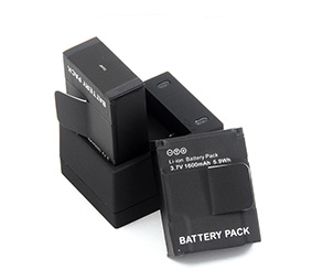 1600mAh Battery Dual USB Charger For Gopro