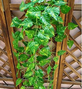 12PCS 7.5ft Artificial Ivy Leaf Garland Plants