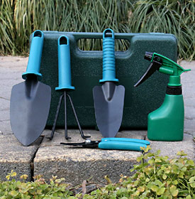 5 Piece Gardening Toolbox Supplies Suit
