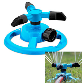 360 Degree Rotating 3-Arm Circular Lawn Sprinkler
