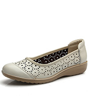 Women Summer Leather Breathable Flats