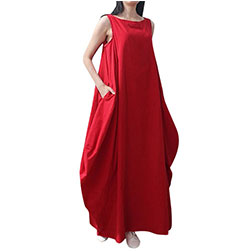 Asymmetrical Pocket Loose Dress
