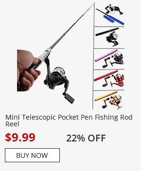 Mini Telescopic Pocket Pen Fishing Rod Reel