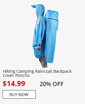 Hiking Camping Raincoat Backpack Cover Poncho