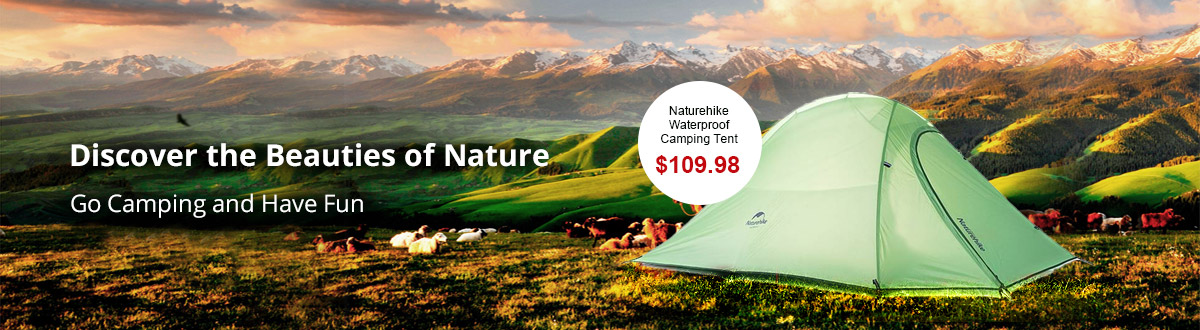 Naturehike Waterproof Camping Tent 2 Person Double Layer