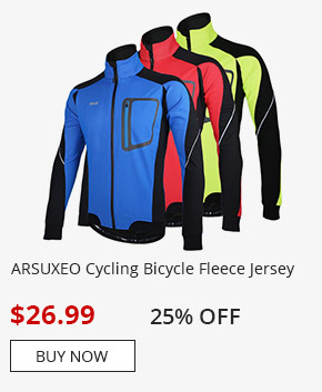 ARSUXEO Cycling Bicycle Fleece Jersey