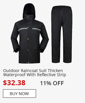 Outdoor Raincoat Suit Thicken Waterproof With Reflective Strip