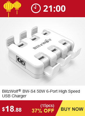 BlitzWolf BW-S4 50W 6-Port High Speed USB Charger