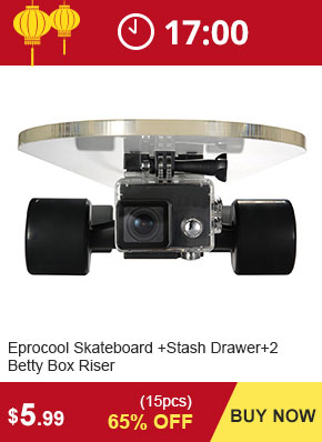 Eprocool Skateboard Combo System with Gopro Mount+Secret Stash Drawer+2 Betty Box Riser