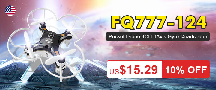 FQ777-124 Pocket Drone 4CH 6Axis Gyro Quadcopter

