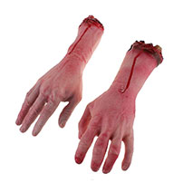 Terror Severed Bloody Fake Lifesize Arms Hands