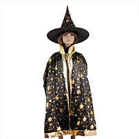 Halloween Witch Cloak And Hat Party Costume Children Clothing